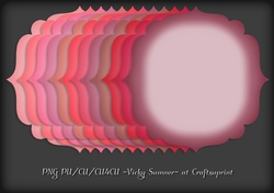Pink Hues Shaped Mat 2