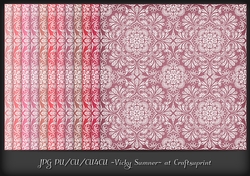 Pink Hues Damask Background