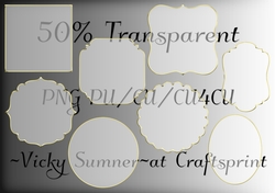 Gold Edged Transparent Mat