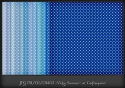 Blue Hues Polka Dot Background