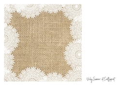 Burlap and Lace Background 6
