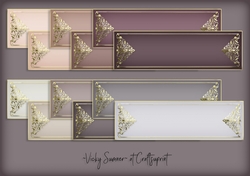 Dusky Delicate Gold Sentiment Tags