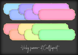 Pastel Gold Edged Sentiment Tag 1