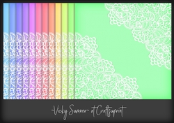 Pastel Lace Double Corner Background
