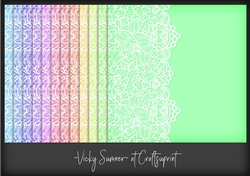 Pastel Lace Side Border Background