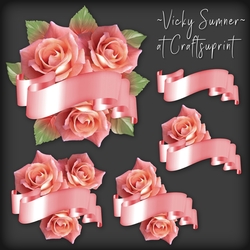 Rose and Banner Cluster
