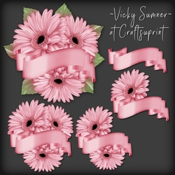 Gerbera and Banner Cluster 