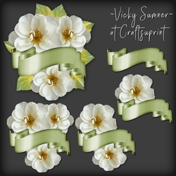 Dogwood Rose and Banner Cluster 