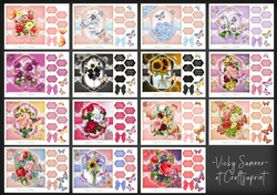 Flowers and Butterflies Bumper Kit