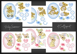 Baby Shower Toppers Boy and Girl