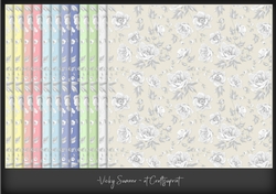 Macaroon Grey Floral Background