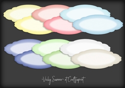 Macaroon Scolloped Sentiment Tag