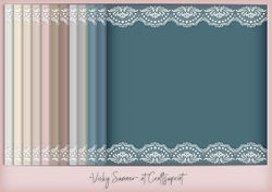 Life is a Beach Double Lace Border Background
