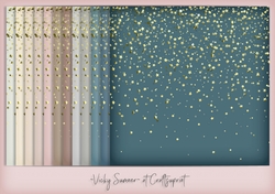 Life is a Beach Gold Falling Star Background