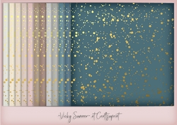 Life is a Beach Gold Splatter Background