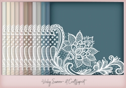 Life is a Beach Lace Corner Background