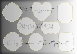 Gold Edged Transparent Mat 2