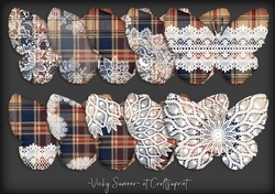 Tartan and Lace Butterfly