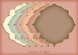 Desert Gold Edged Shaped Mat 2