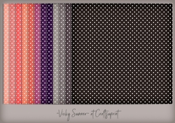 Sunset Polka Dot Background