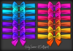 Tropical Ombre Bow Ribbon Wrap