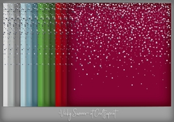 Christmas 3 Silver Falling Stars Background