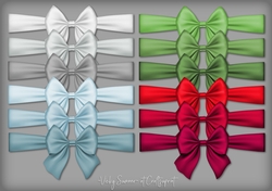 Christmas 3 Ribbon Bow Wrap