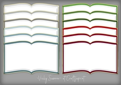Christmas 3 Gold Edged Open Book
