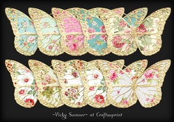 Shabby Gold Butterfly