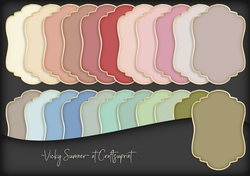 Shabby 2 Colour Match Shaped Mat 1