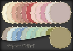 Shabby 2 Colour Match Shaped Mat 2