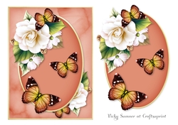 Opulent Green Butterfly Card and Topper 4