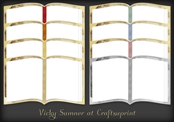 Old Open Book with Ribbon