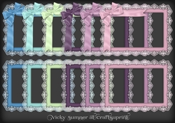 Lace Frame with Bow