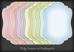 Abstract Pastel Colour Match Faded Mat 1