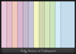 Abstract Pastel Colour Match Striped Paper