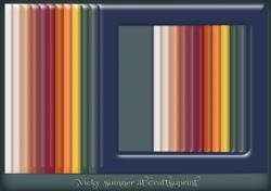 Autumn 2 Beveled Square Frame