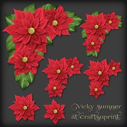 Christmas Floral Decoupage 2