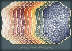 Autumn 2 Damask Mat 1