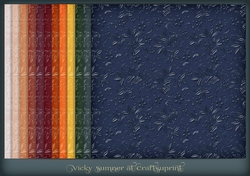 Autumn 2 Floral Embossed