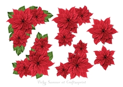 Christmas Floral Step by Step 1
