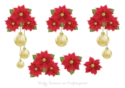 Christmas Floral Step by Step 7