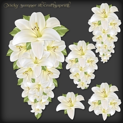 Lily Teardrop Decoupage