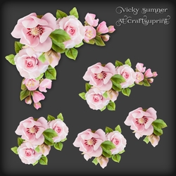 Pink Mix Floral Vignette