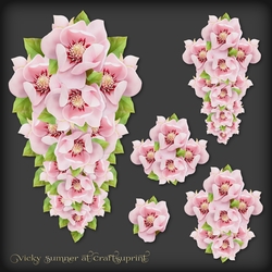 Pink Teardrop Decoupage