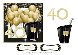 Gold Balloons 40