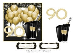 Gold Balloons 90