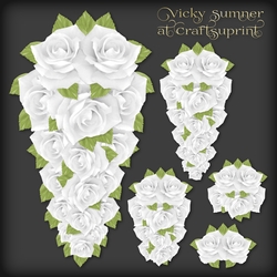 White Rose Teardrop
