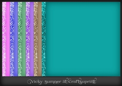 Bright Glitter and Tonal Paper