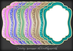 Bright Glitter Double Layer Mat 1